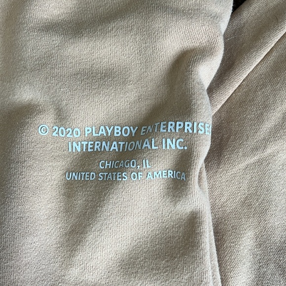 Beige Playboy Sweatpants - Picture 2 of 5